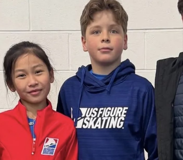 Angela Yang和她的滑冰雙人舞伴Sean Kay。（網絡圖）