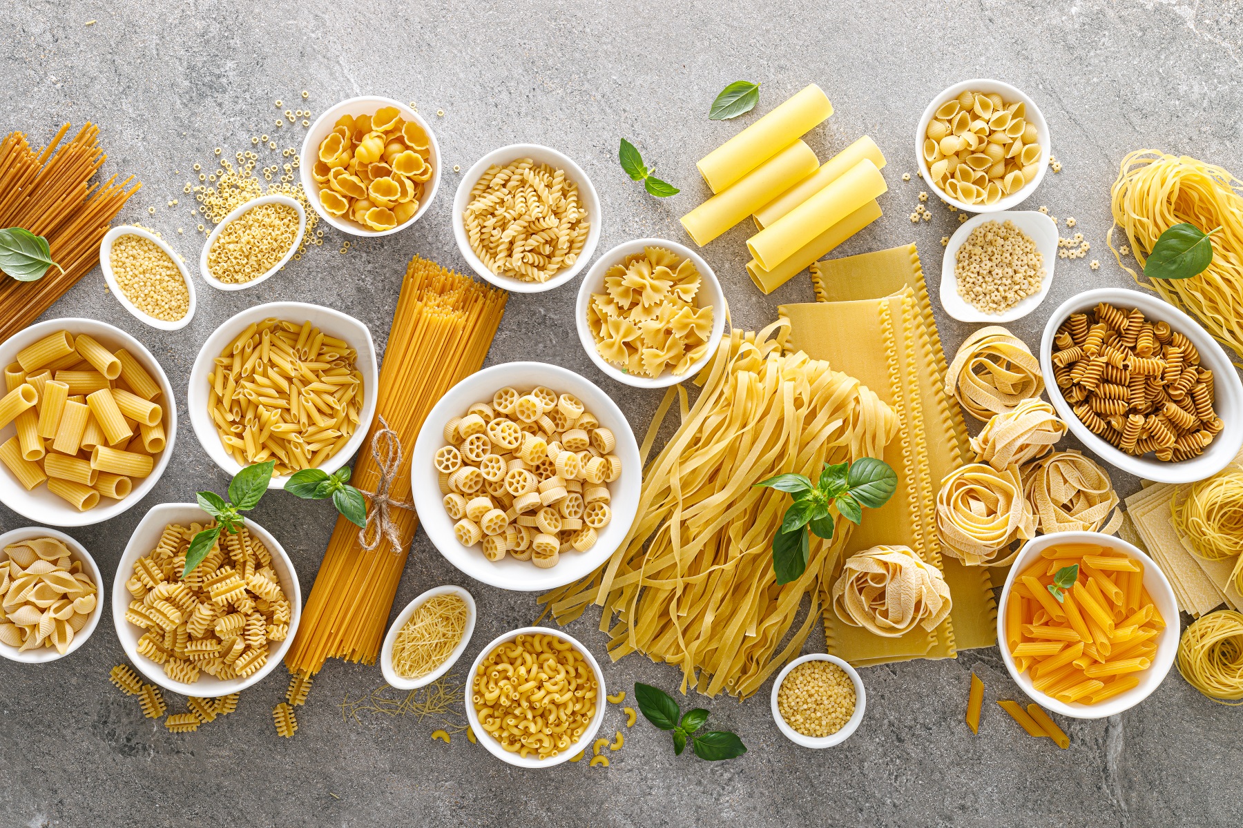 意大利麵的形狀有數百種之多。(Shutterstock)